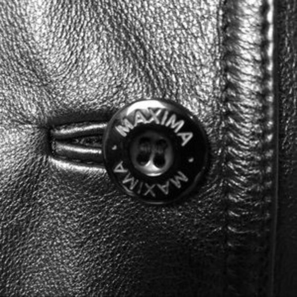 WILSON'S LEATHER Jacket Black Belted MAXIMA Size Large - Picture 5 of 8